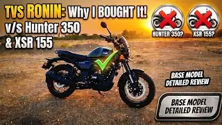 Why I Bought the TVS Ronin Over Hunter 350 & XSR 155! 🏍️ (Honest Review) #tvs #royalenfield #yamaha 