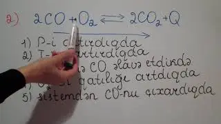 Kimyəvi tarazlığın yerdəyişməsinə təsir edən amillər mövzusunda çalışmalar (8-ci sinif)
