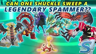 Can one SHUCKLE sweep a LEGENDARY SPAMMER?? - Pokemon Showdown