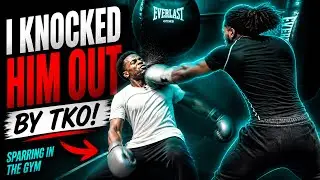 I KNOCKED HIM OUT BY TKO! (Sparring In The Gym)