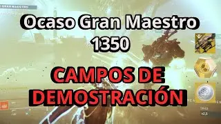 Destiny 2 Ocaso Gran Maestro 1350  - Campos de Demostraci&oacute;n / Build Hechicero POZO - Elegido