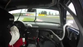 .Jonus racing audi a4.  New gear ratio test on full slicks in rain :( Rudskogen 04-10-12