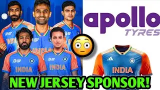 FINALLY INDIA NEW JERSEY SPONSOR REVEALED! 😳🔥| Apollo Tyres India Cricket News Facts