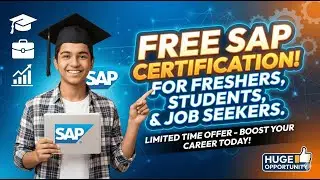 Free SAP Certification for Freshers 🎓 | Boost Your Job Chances in 2026