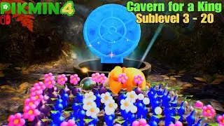 Pikmin 4 - Cavern for a King Sublevel 3 - 20 & Final Cave Deeper Exploring! - Primordial Thicket