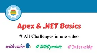 Apex & .NET Basics || All Challenges || Salesforce || Trailhead || Internship || SB VIP 2025