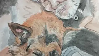 Disegno con acquarello fatto da   Edna Moraes