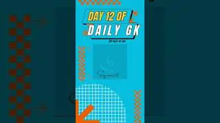Can you Answer this??Day12/30 daily gk..#shorts #gk #ssc #youtubeshorts
