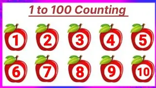 1 to 100 Counting| Learn One Two Hundreds Counting| Star kids classes 