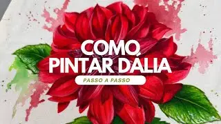 Como pintar uma Dália- Aula passo a Passo