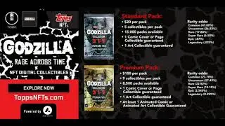 The 2021 Godzilla Rage Across Time NFT Collection