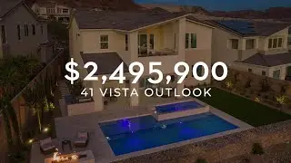 $2,425,000 Luxury Lake Las Vegas Home with Strip View | 41 Vista Outlook  St, Henderson, NV 89011