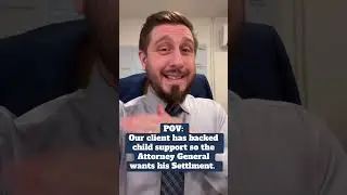 POV: Our client has backed child support so the Attorney General wants his Settlment. #caraccident 