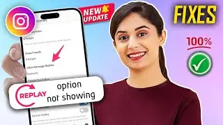 Instagram message replay option not showing problem FIX 2024 [ 100% Solved ]