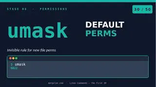 Linux Commands #30 - umask — Linux's INVISIBLE Permission Rule (Stage 06 Finale!)