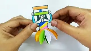 Easy tricolour paper Doll | Independence day craft 🇮🇳&hearts;️🇮🇳 | DIY tricolour craft |