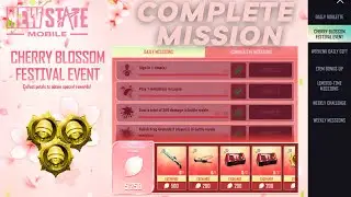 CHERRY BLOSSOM FESTIVAL EVENT🔥COMPLETE ALL MISSIONS | NEW STATE MOBILE