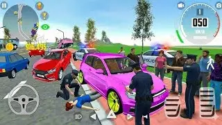 I'm Surrounded By The Army & Police For Stealing A Mustang 😯😈 || Car Simulator 2 Gameplay