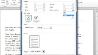 Set Gutter Margins for Bound Documents - Word 2010