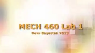 MECH 460 Lab1 (MasterCAM + VeriCut)