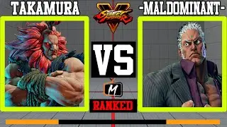 SFV CE 🥋 Takamura (akuma) VS (urien) Maldominat (ft2x2) #masterztv