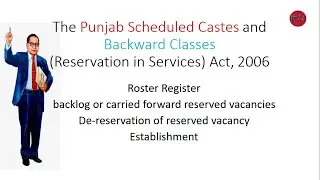 The Punjab Scheduled Castes and Backward Classes(Reservation in Services) Act, 2006