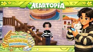 Escaleras personalizadas ✨Aprende a crearlas✨ #heartopia #heartopiagame #heartopiagameplay 