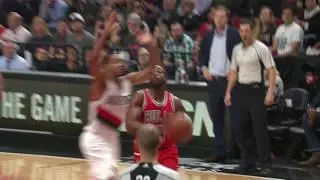 Dwyane Wade with the nice reverse layup