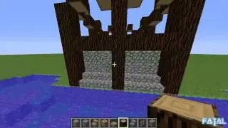 Minecraft: Учебное пособие по строительству - Средневековая водяная мельница (текстуры по умолчанию) - с комментариями