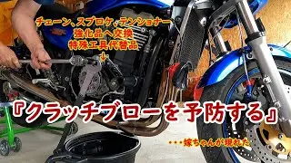 【ZRX1200R】嫁と漫談しながらDIY整備　クラッチブロー予防　#zrx1100 #gpz750#gpz900r#zx10#zzr1100#zzr1200#gpz1100