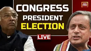 Congress President Election Live: Shashi Tharoor Vs Mallikarjun Kharge | Congress News