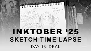 Inktober ★ Day 18 Deal ★  Time Lapse