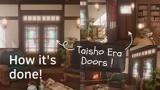 FFXIV Housing | How to build Vintage Japanese doors