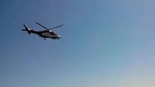 Helicopter landing on very large ship....