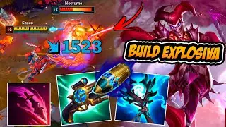 SHACO FULL AP COM A NOVA BUILD EXPLOSIVA &Eacute; QUEBRAD&Iacute;SSIMO NA JUNGLE