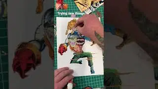 Making a Surreal collage out of comic books