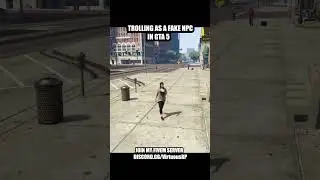 Trolling as a FAKE NPC in GTA 5 #gta5rp