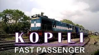 Kopili Fast Passenger with APU fitted Malda WDM3A | Awesome track sound | 3300hp ALCo