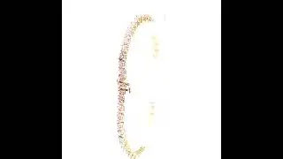Natural Diamond Tennis Bracelet 10K Solid Gold Diamond Bracelet Ladies Bracelet Statement Bracelet