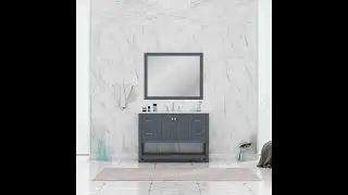Alya Bath - Wilmington 48 Inch Bathroom Vanity in Gray