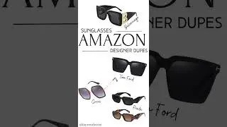 AMAZON DUPES: Designer Sunglasses #affordablefashion #amazondesigner