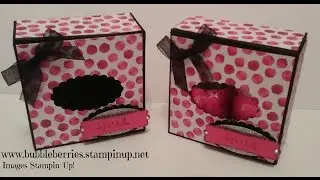 Stampin' Up! Painted Blooms meets Black and Sparkles Gift Box