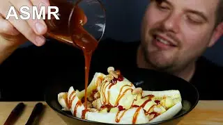 ASMR VANILLA ICE CREAM, FRESH FRUITS & SALTED CARAMEL MUKBANG | DAVE KAY ASMR