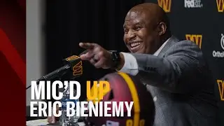 His first day as a Commander: Washington OC Eric Bieniemy MIC'D UP