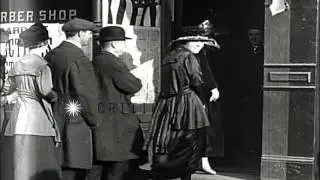 Women for the first time stand in line to vote in the gubernatorial election of N...HD Stock Footage