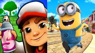 Subway Surfers VS Minion Rush: Running Game (Android,iOS) Gameplay - Part 2