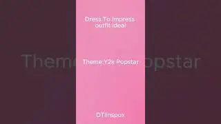 Y2K pop star dress to impress outfit idea! #dresstoimpress