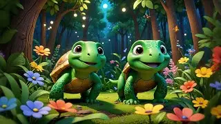 Three Ticking Turtles Tap Their Shells | Rhythm & | Animal Rhyme for Toddlers and Preschoolers