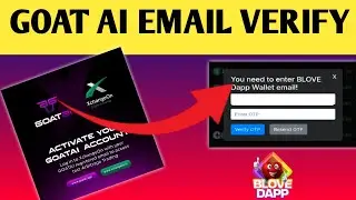 GOAT AI EMAIL VERIFY BLOVE DAPP & TRANSFER YOUR FUND IN XCHANGEON DETAILS VIDEO !!