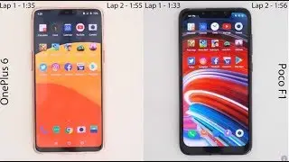 Xiaomi Poco F1 vs Oneplus 6 Speed Test